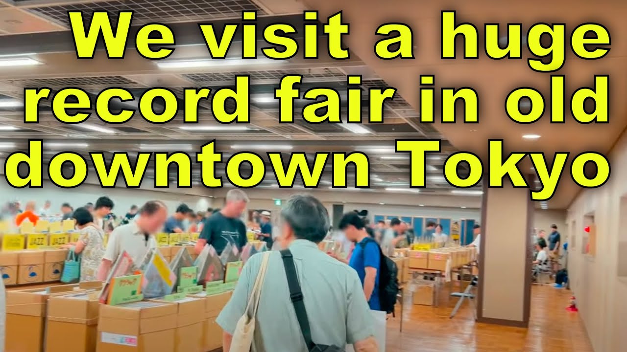 Huge record fair in downtown Tokyo