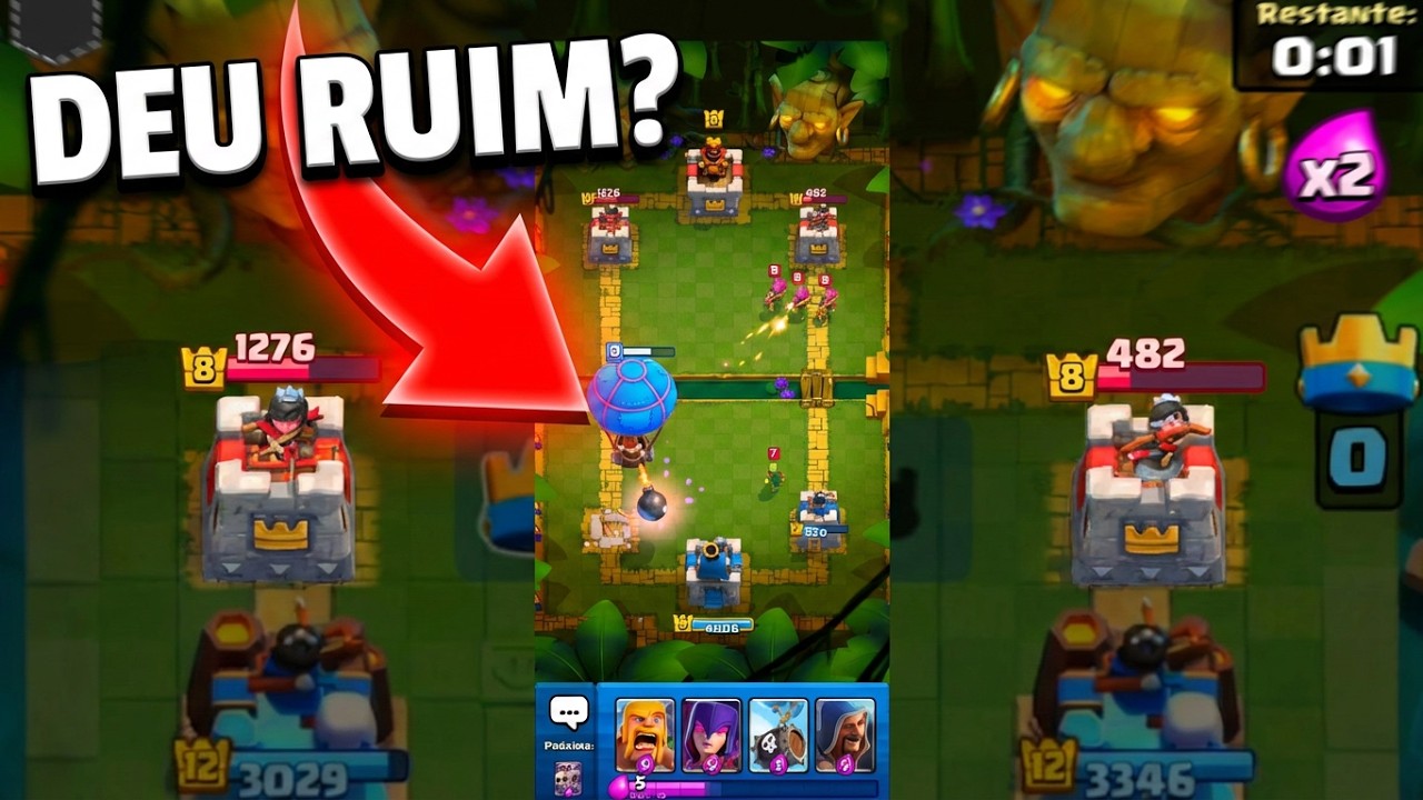 Essa foi a partida mais estranha que já joguei no Clash Royale 