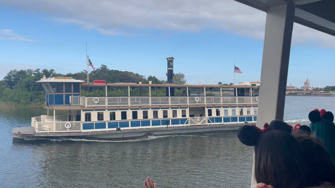 Magic Kingdom Ferry Boat Ride : Welcome Aboard  (Full trip with Audio)