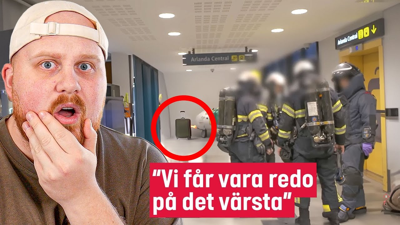Reagerar på DUMPAD VÄSKA & BRAND på Arlanda! | Gränsbevakarna Sverige