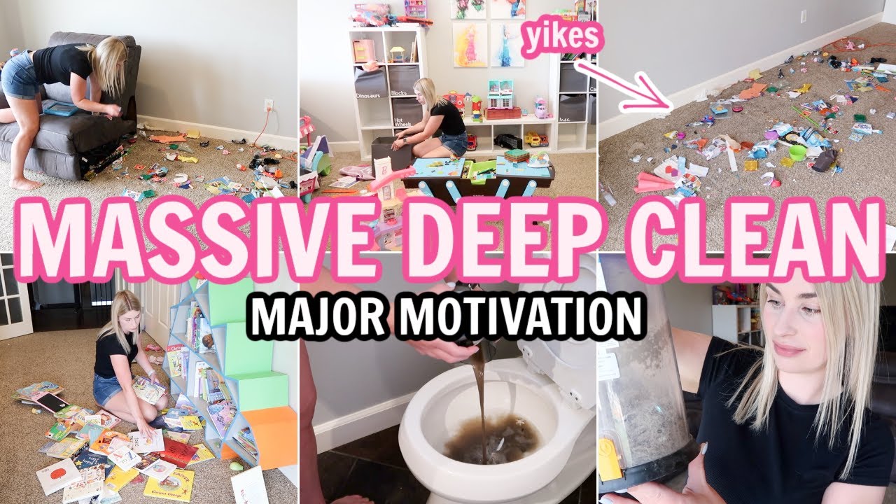 MASSIVE DEEP CLEAN WITH ME | EXTREME DEEP CLEANING MOTIVATION | ALEAH MARTINS