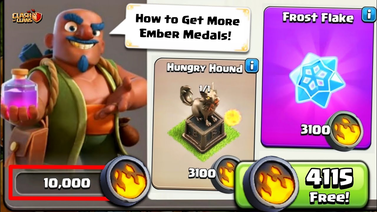 How to Get More Ember Medals & Sleepy Mites in Clash of Clans🤩 What Should You Buy - Frost Flake ?
