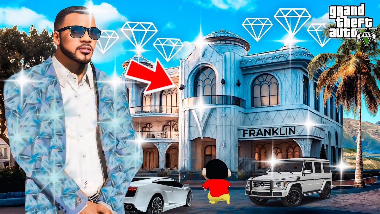Franklin & Shin Chan Touch Everything Become Diamond in Gta 5 in Telugu