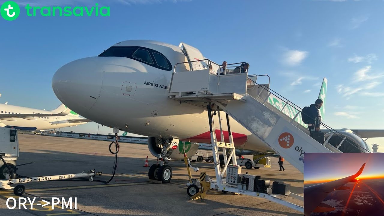Trip Report : Paris from Palma with Transavia A320neo : F-HXSL