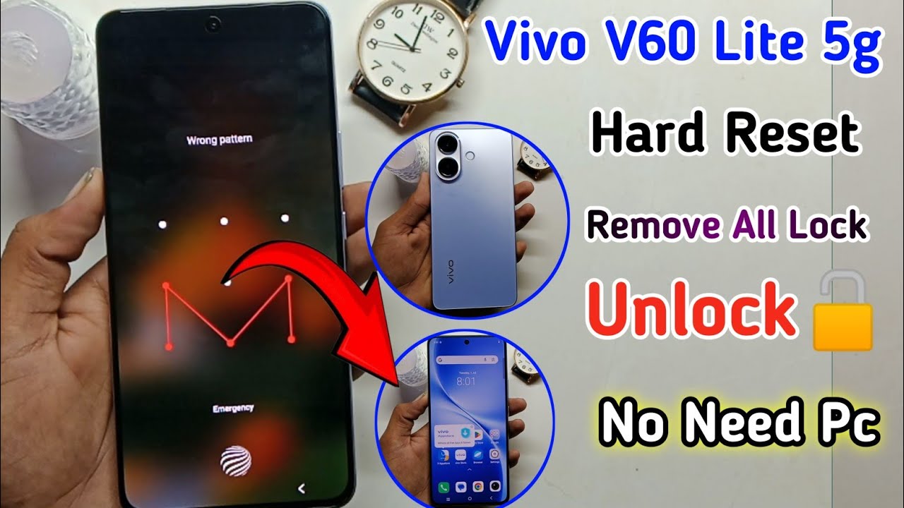 Vivo V60 Lite 5g Hard Reset ✓| Remove All Type Lock | 💯% Working Method ✅  2025 Without Pc