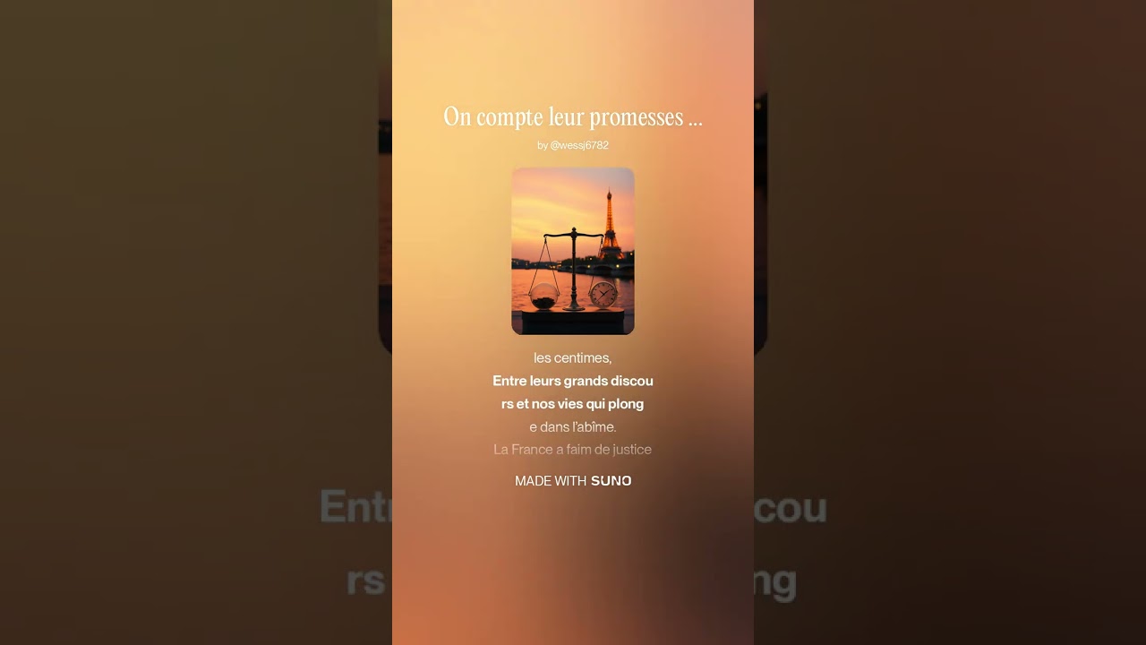 On compte leur promesses comme on compte les centimes by Paddock   Suno