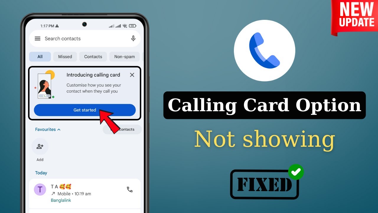 Calling Card Option Not Showing in Phone Dialer | Calling Card Option Not Showing Problem 2025