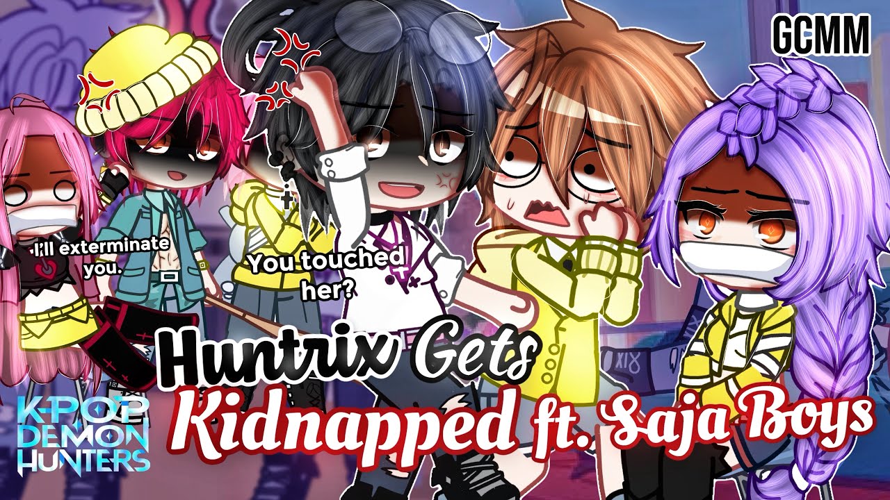 HUNTRIX похищает при участии SAJA Boys | KPOP Demon Hunters | GLMM / GCMM | Мини-фильм Gacha Club