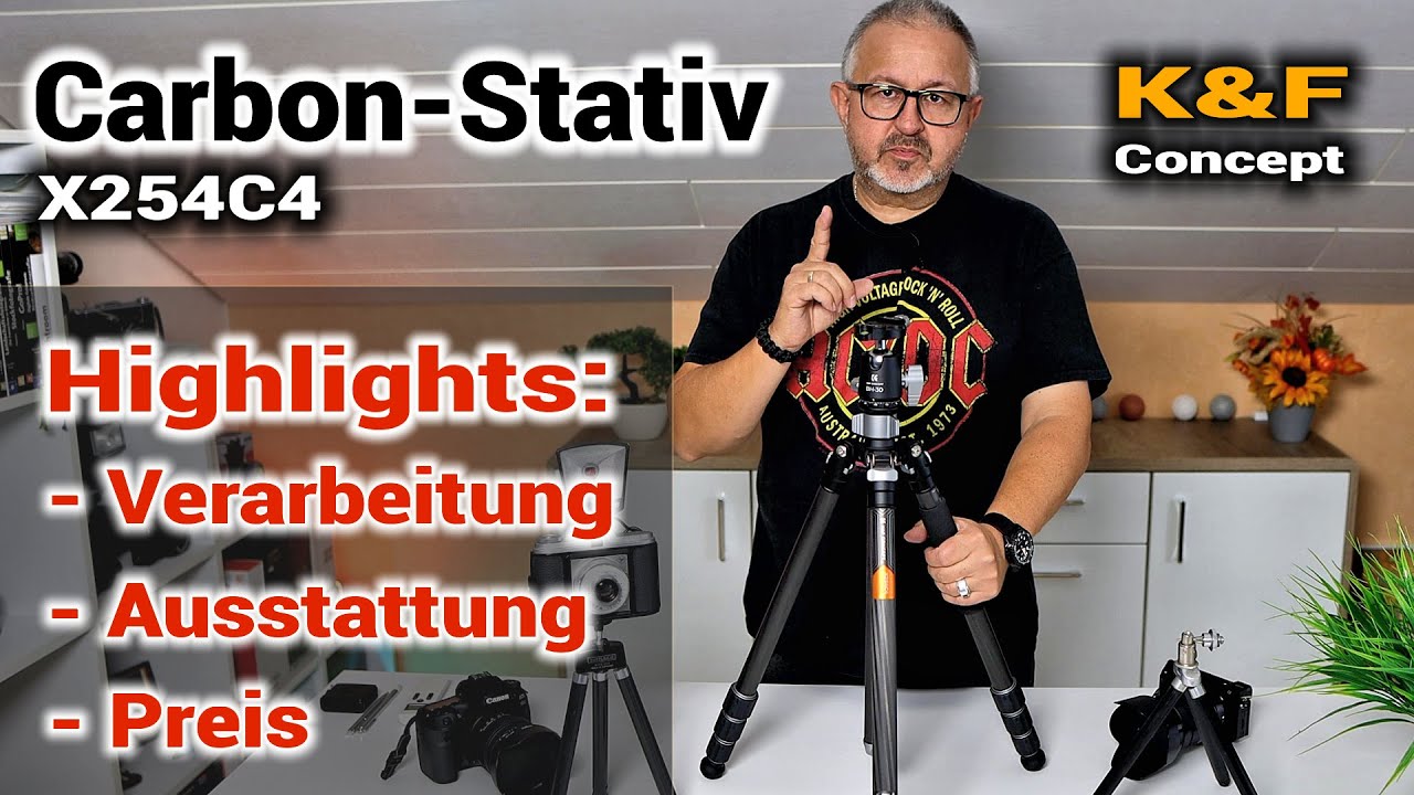 ⭐️ Sowas brauchst Du! Carbon Stativ von K&F Concept - Auch für Einsteiger!