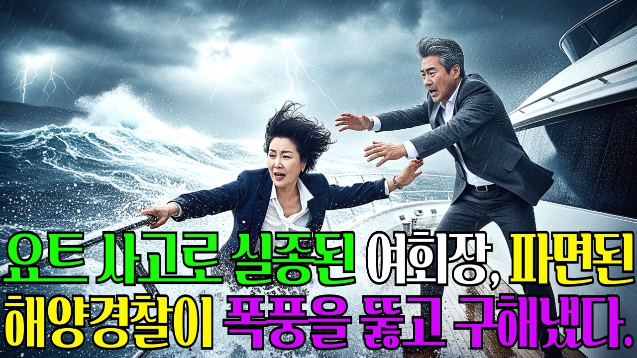 요트 사고로 실종된 55세 여성 CEO, 파면된 여해양경찰이 폭풍을 뚫고 구해냈다