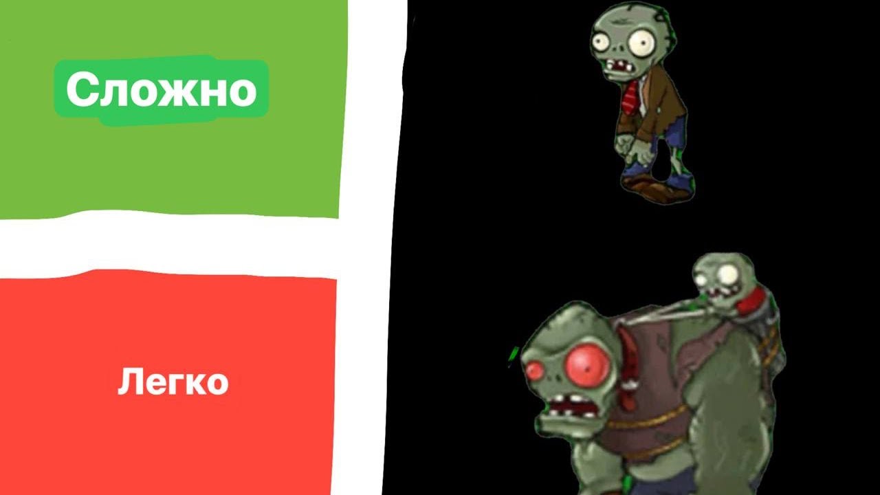 Три лист всех зомби в plants vs zombies 