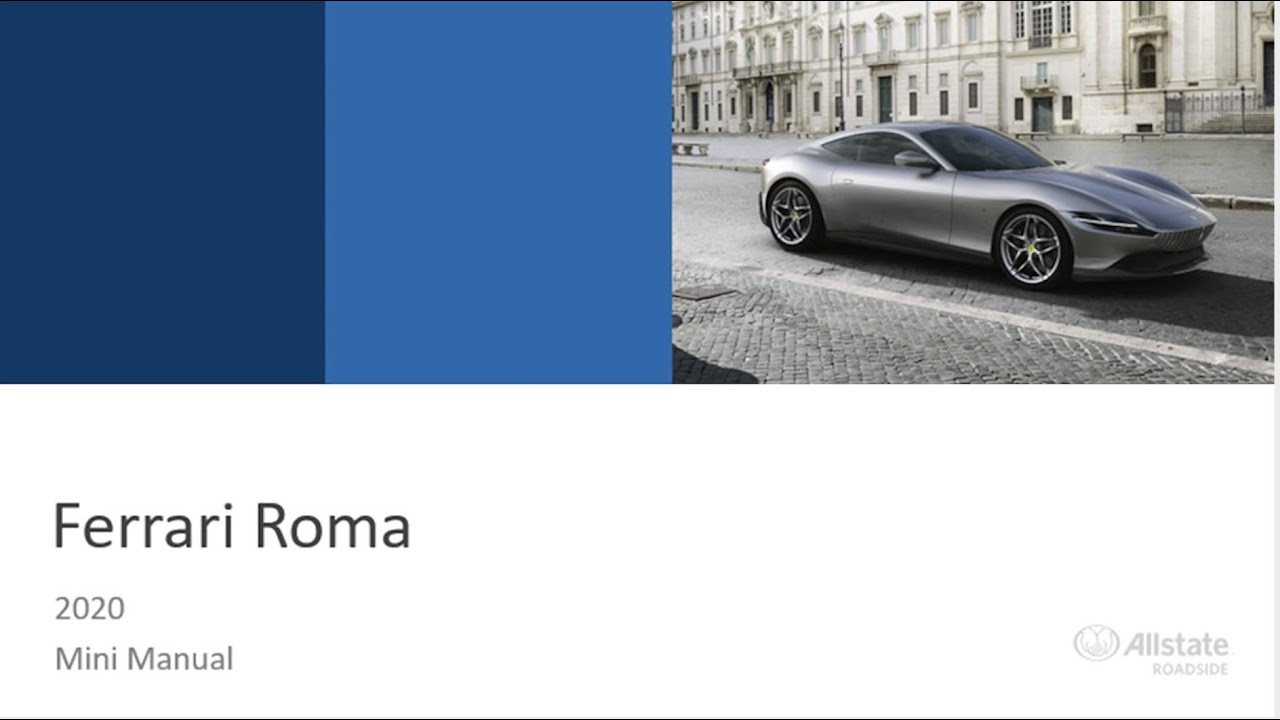Ferrari Roma Roadside Tech Info by Allstate Roadside