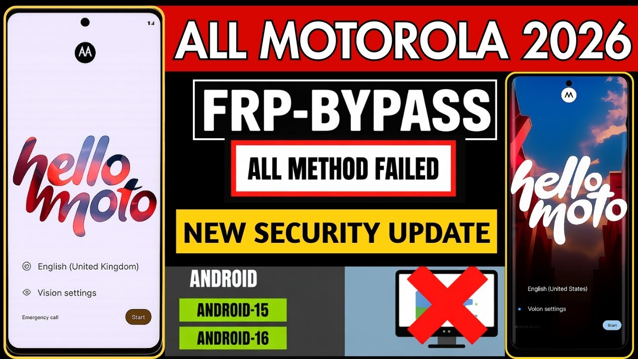 New Motorola FRP Bypass 2026 | Bypass Google Lock Any Moto | Android 15/16 | No PC