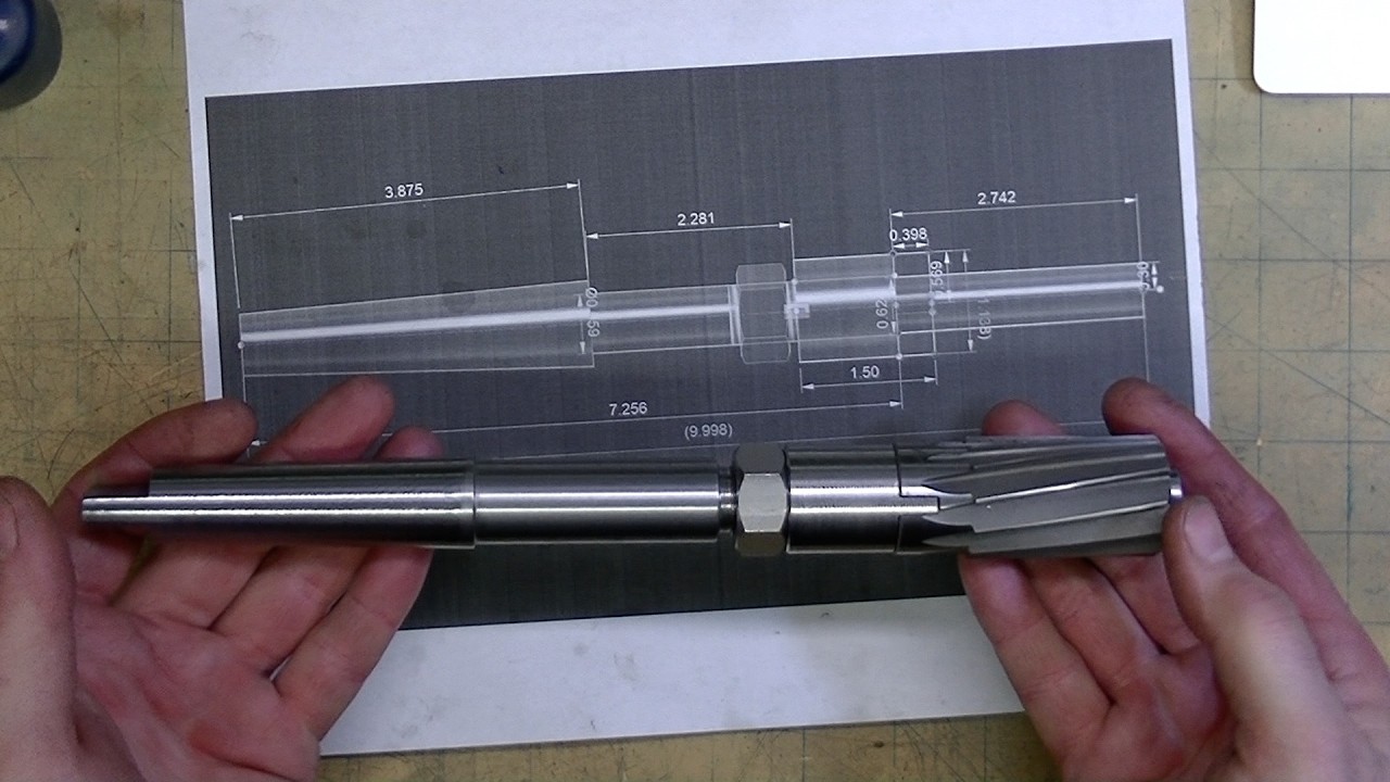 No 6 shell reamer arbor, MT3 taper turning and broaching part 2