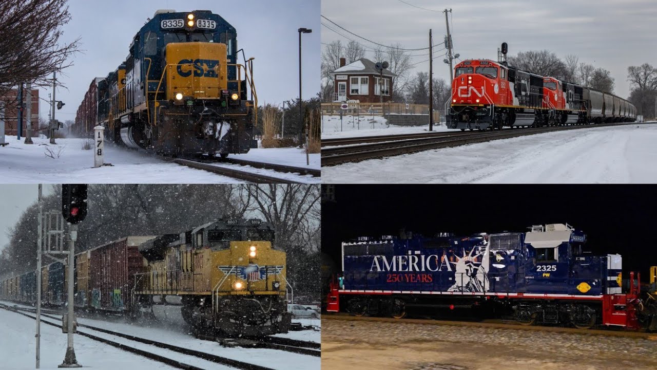 A Month of Terre Haute, IN Trains: P&W USA 250th Unit, Standard Cabs, Foreign Power, Heritage Units