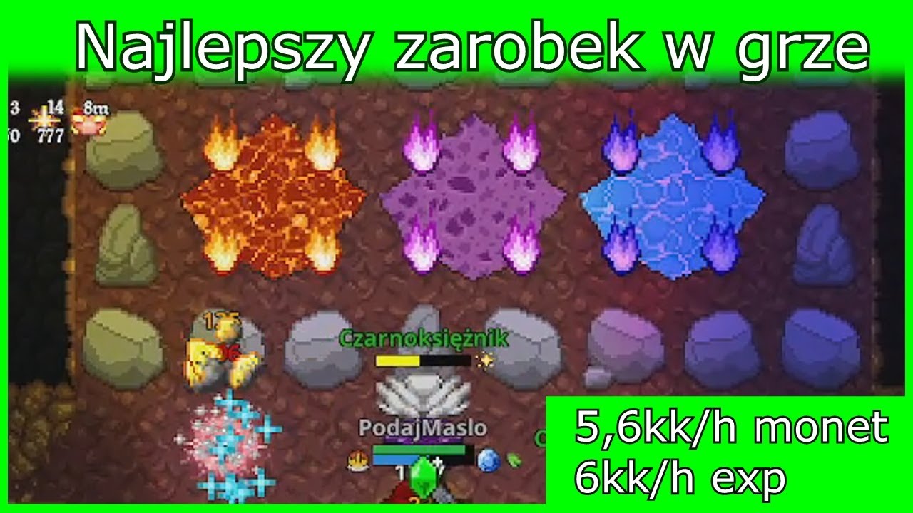 [EXP+ZAROBEK] NAJLEPSZE MIEJSCE DO ZARABIANIA KASY - 5,6kk/h KASY +6kk/h  EXP - Kakele