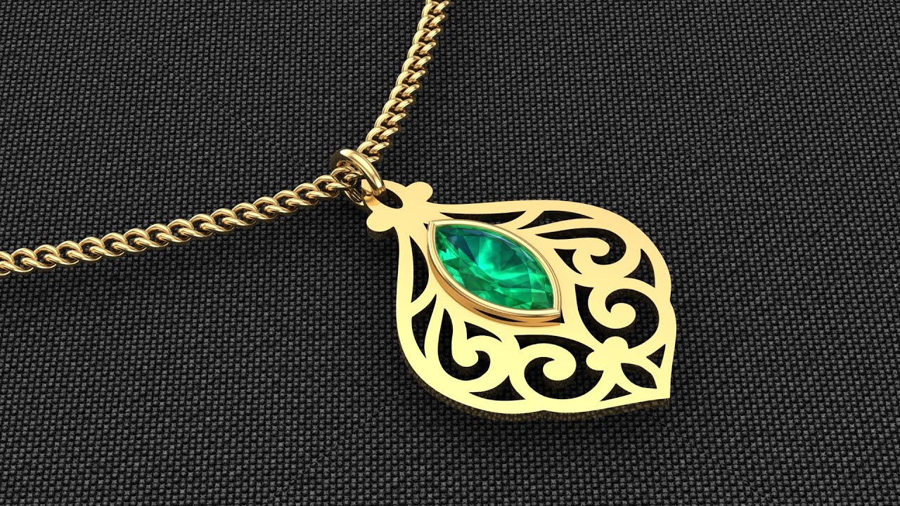 Mastering Pendant Design: From 2D Sketch to 3D Print Ready CAD  تصميم قلاده بأستخدام برنامج ماتريكس