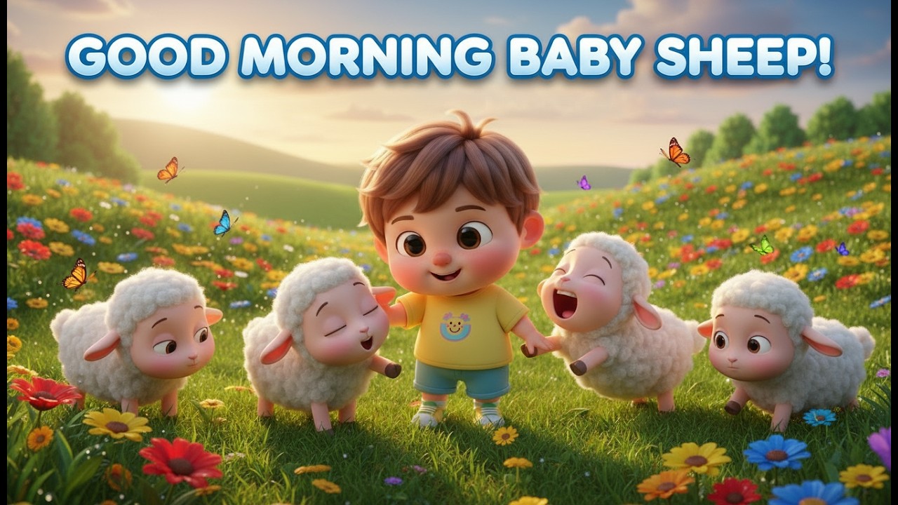 Baby Sheep Won’t Wake Up NurseryRhyme — Sleepy Farm Morning Song
