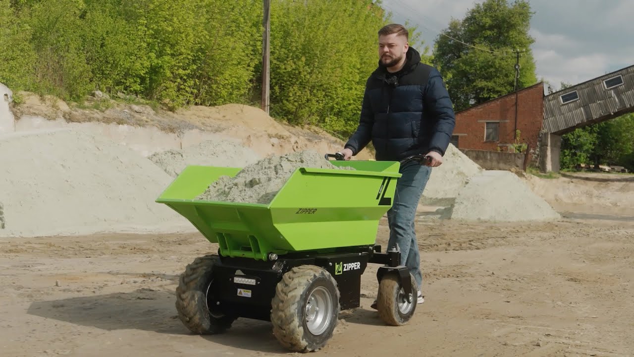 Швидкий огляд акумуляторної тачки Zipper ZI-ED500!