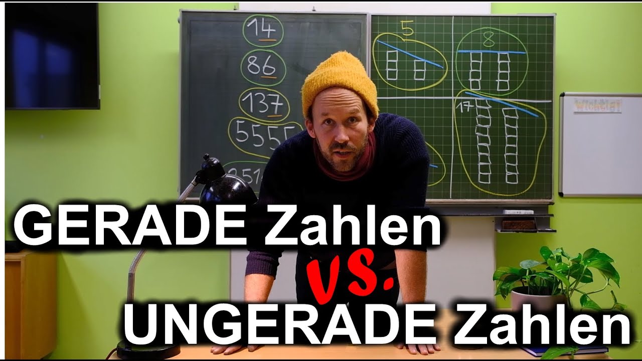 1. Klasse: Gerade und ungerade Zahlen - Zahlverständnis -Erstrechnen - Grundschule - Homeschooling