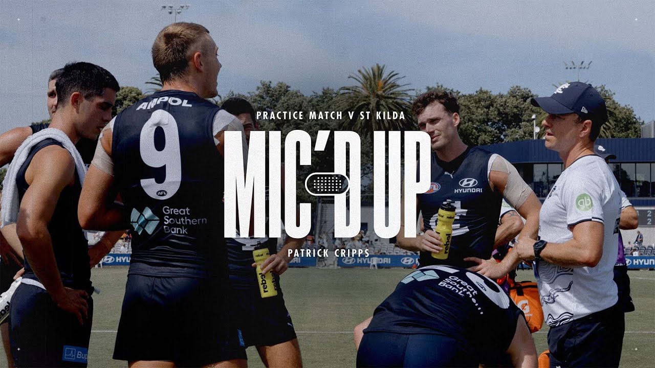 Incredible insight 👀 Patrick Cripps was MIC'D UP in game!