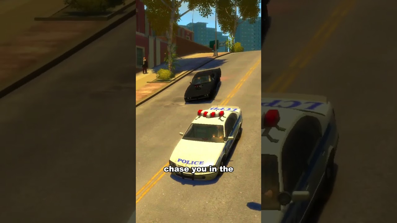 WHAT DO COPS CHASE YOU WITH IF YOU STEAL THEIR CAR IN GTA GAMES