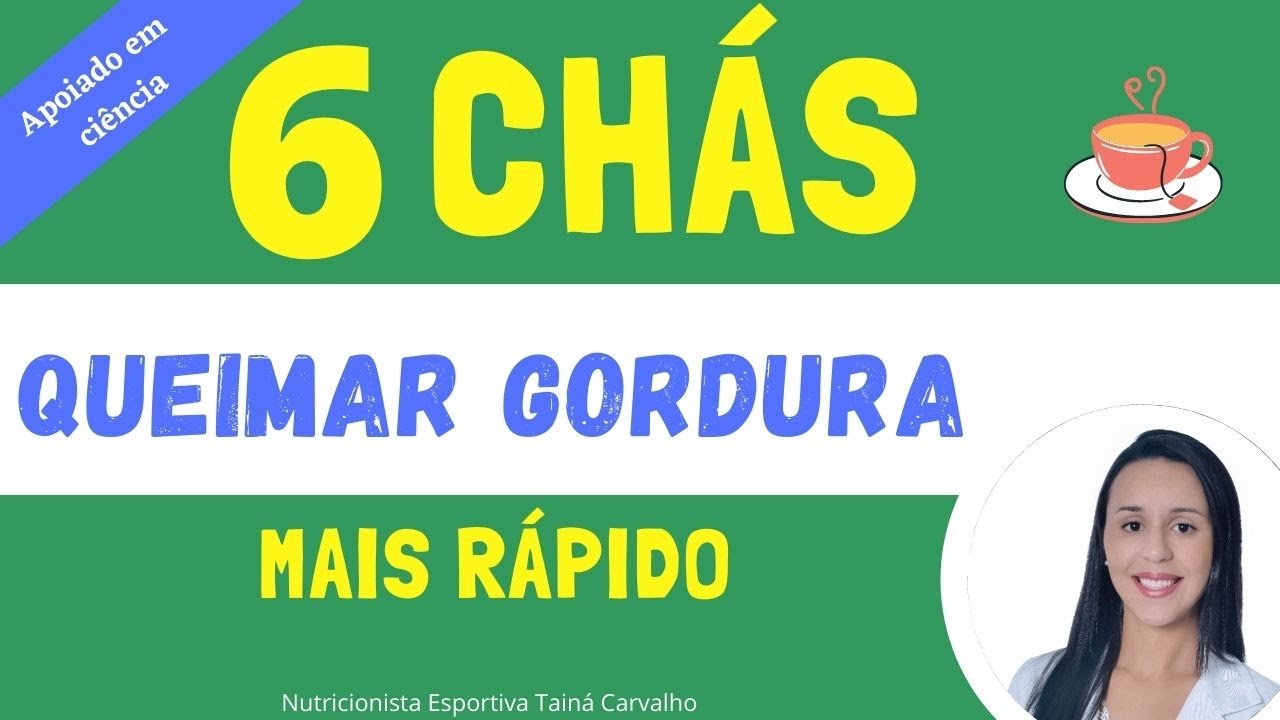🍵 6 ch&aacute;s para emagrecer e queimar gordura 🔥