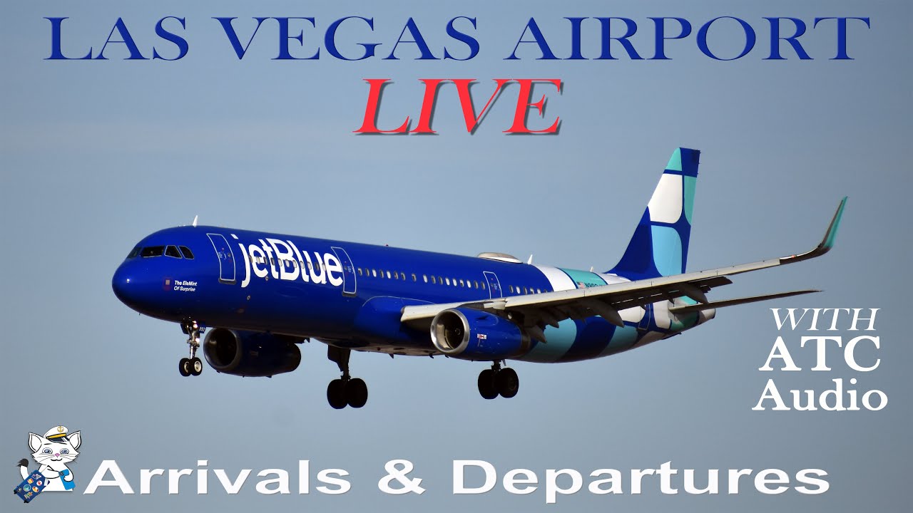 🔴 LAS VEGAS AIRPORT LIVE CAM Nonstop Plane Spotting LAS Aircraft Arrivals & Departures ATC Audio