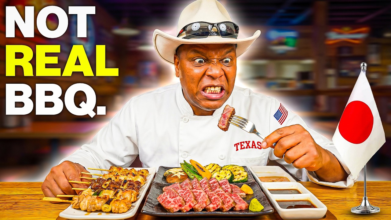 Texas BBQ Chef Tries Japanese BBQ For the First Time!