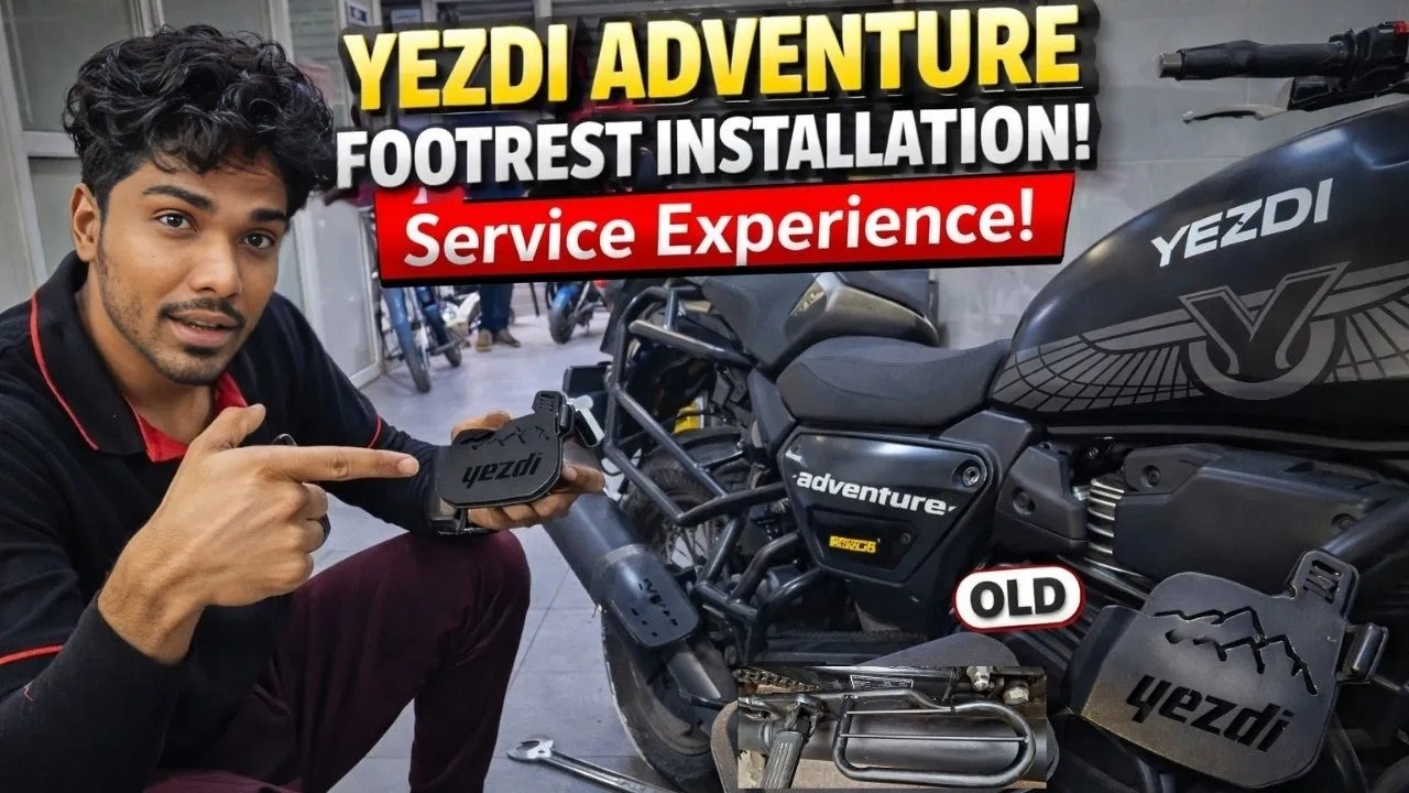 Yezdi Adventure Service Shocker! 😳 Footrest Install + TC Reset Explained