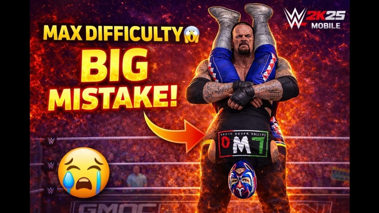 Can I Beat The Undertaker With Rey Mysterio on MAX Difficulty? 😱 | WWE 2K25 Mobile