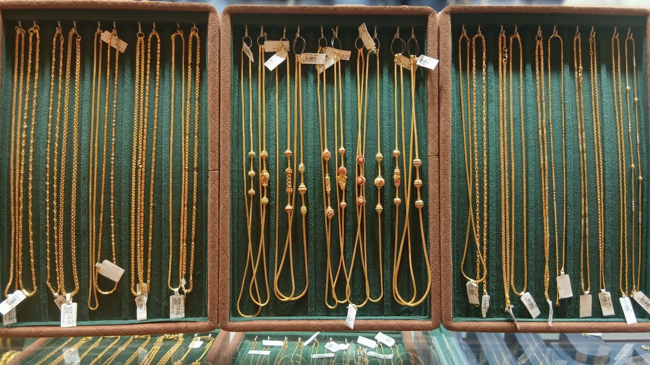 Lightweight gold thali chains designs from cmr legacy of jewellery Nizampet 😍