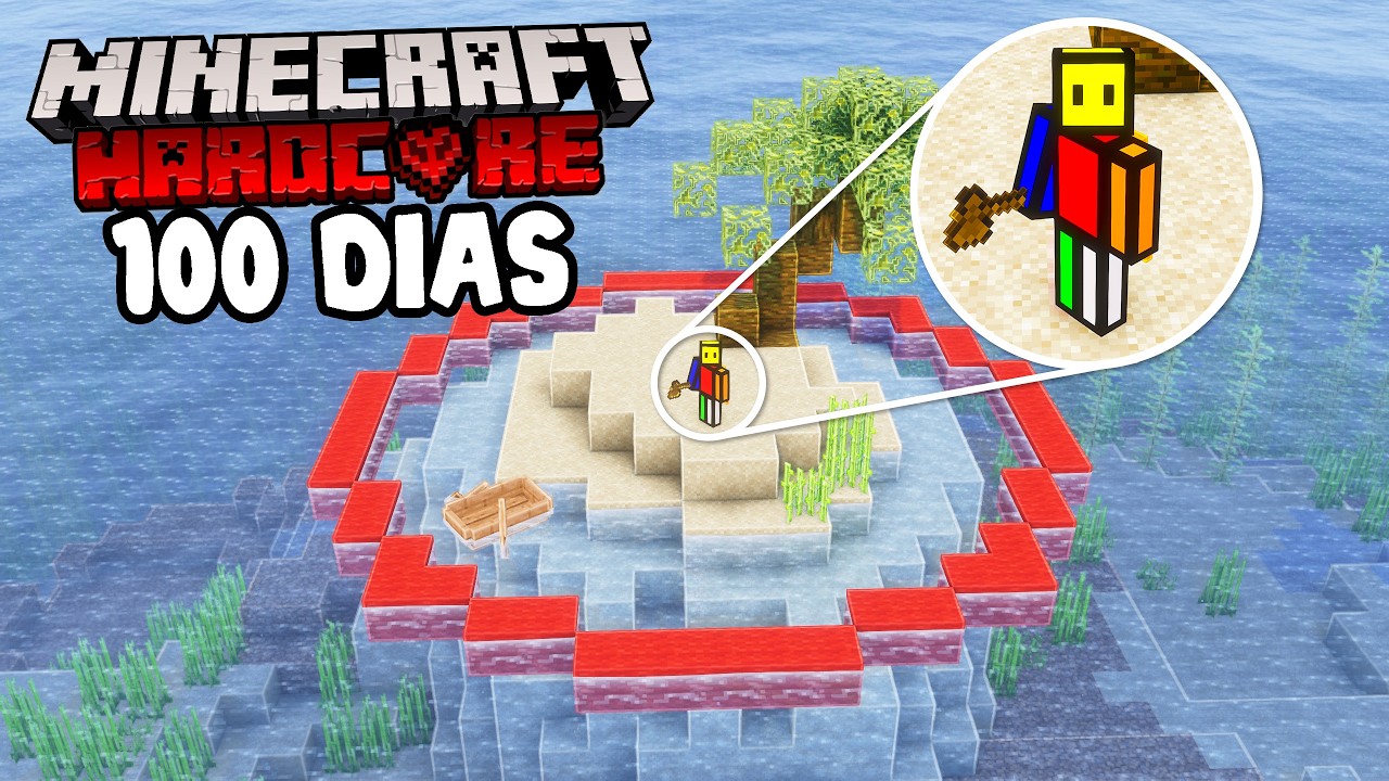 Sobreviv&iacute; 100 D&iacute;as en un C&Iacute;RCULO en Minecraft Hardcore