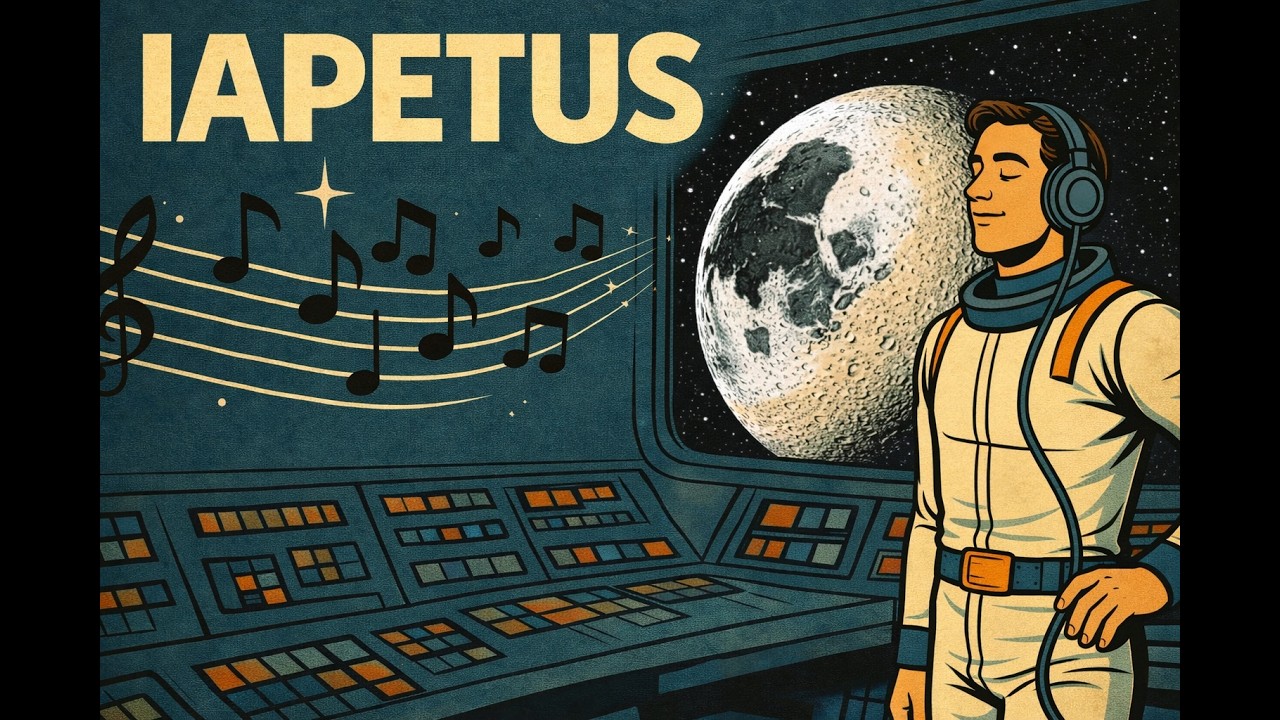 Space Jazz Voyager – Iapetus 🌗 | Dual Ambient Space Jazz for Study, Focus & Relaxation