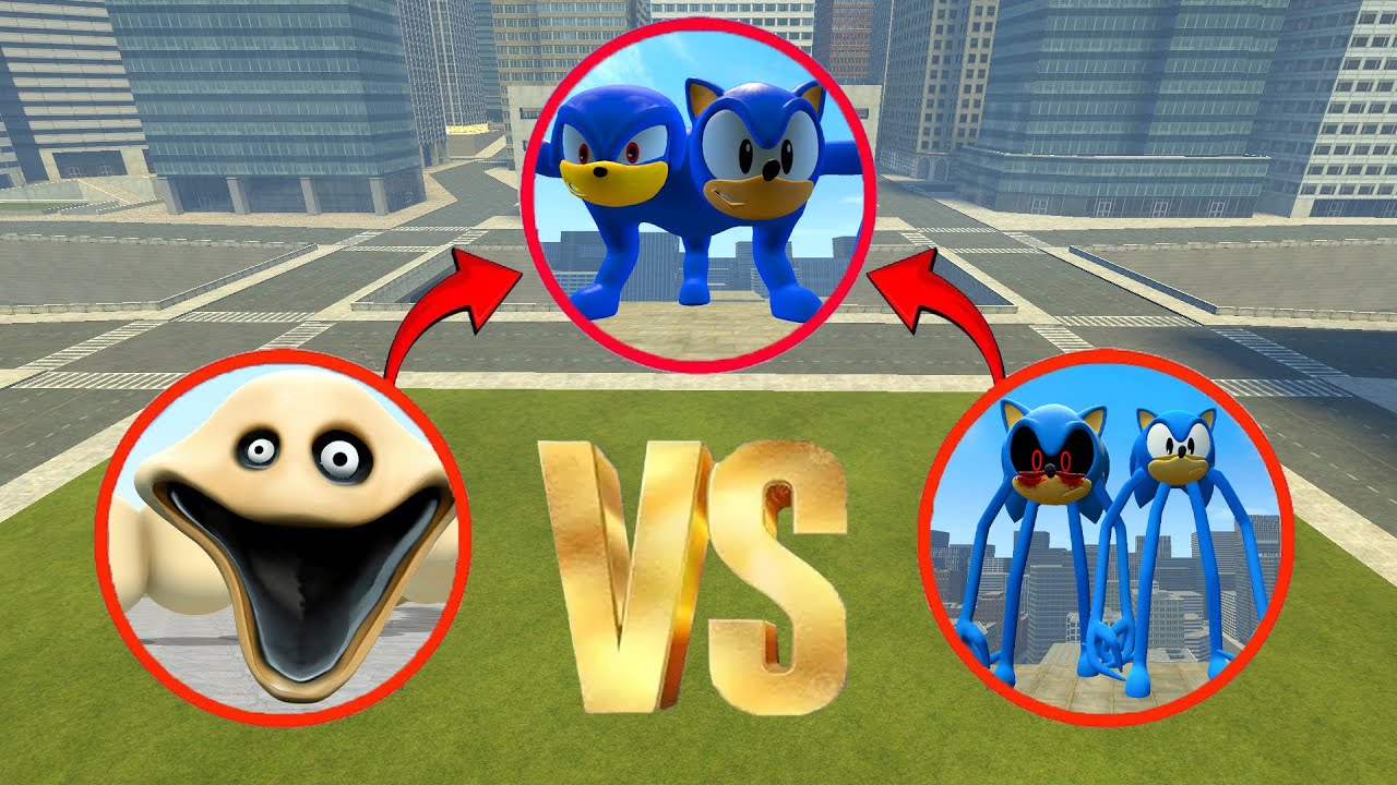 NEW I FOUND BOSS SONIC BABY & CLASSIC SONIC INNYUME SMILEY'S VS ROBLOX HUNGRY WORM in Garry's Mod