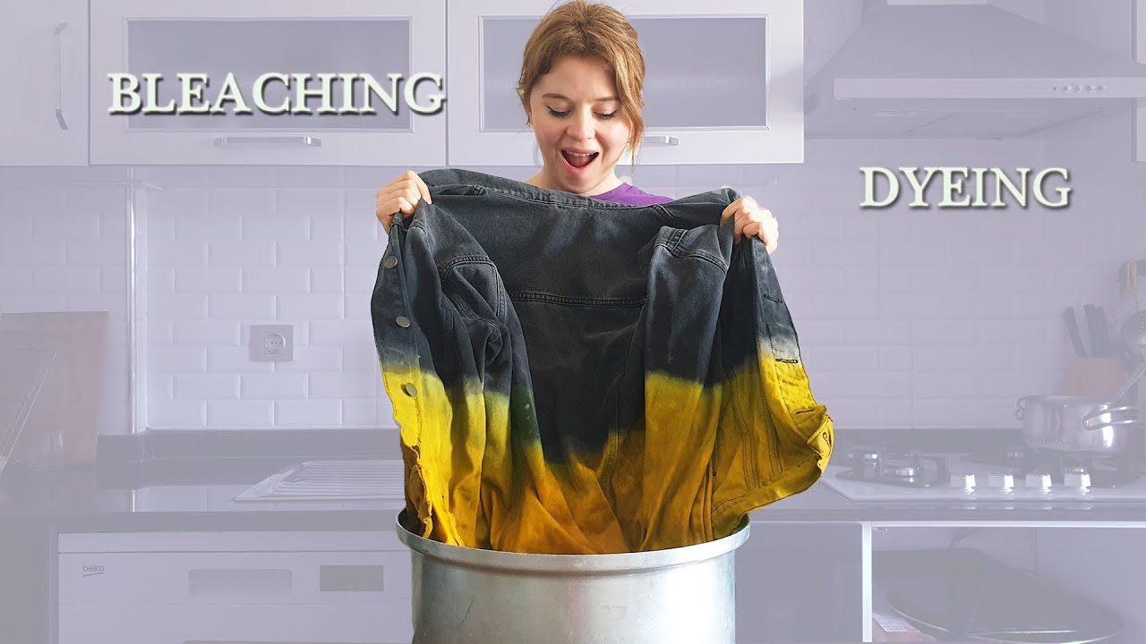 Bleaching And Dyeing DENIM JACKETS - It was scary!