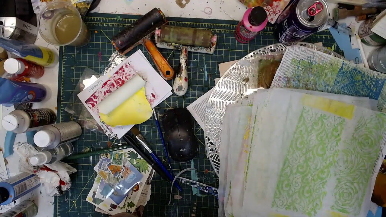 Useday Crafternoon- Let's play on the Gel Plate