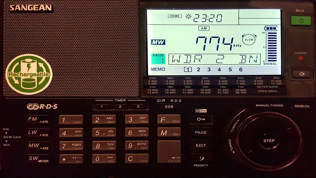 WDR 2 774 kHz (Mittelwelle) Bonn - Abschaltung des Programms auf Hinweisschleife