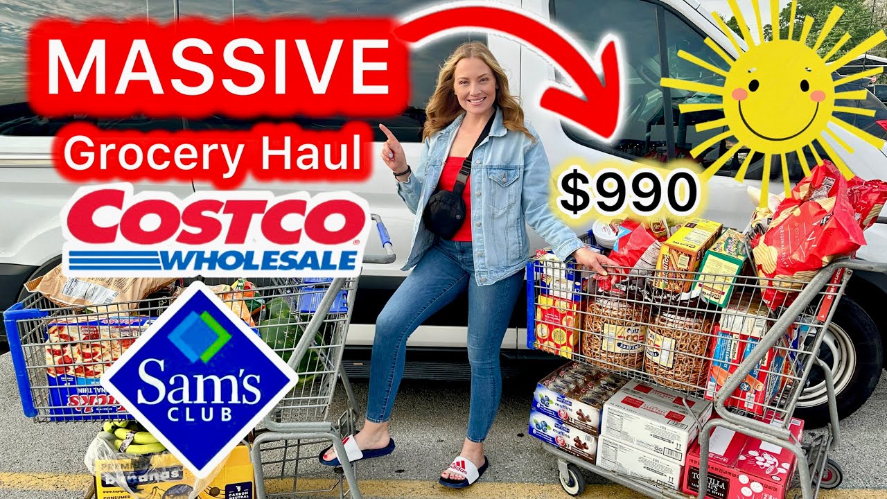 MASSIVE Grocery Haul  | LARGE Family of 10 | Sam’s Club & Costco