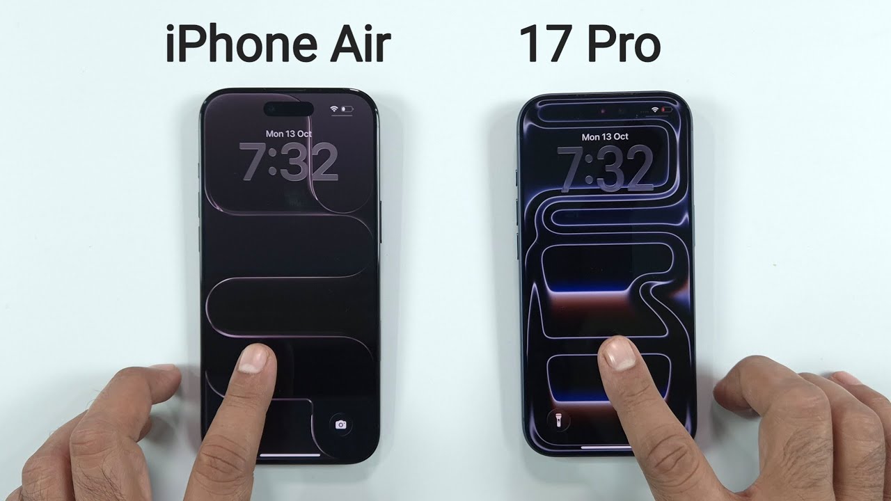 iPhone AIR vs iPhone 17 Pro Speed Test | TechTag