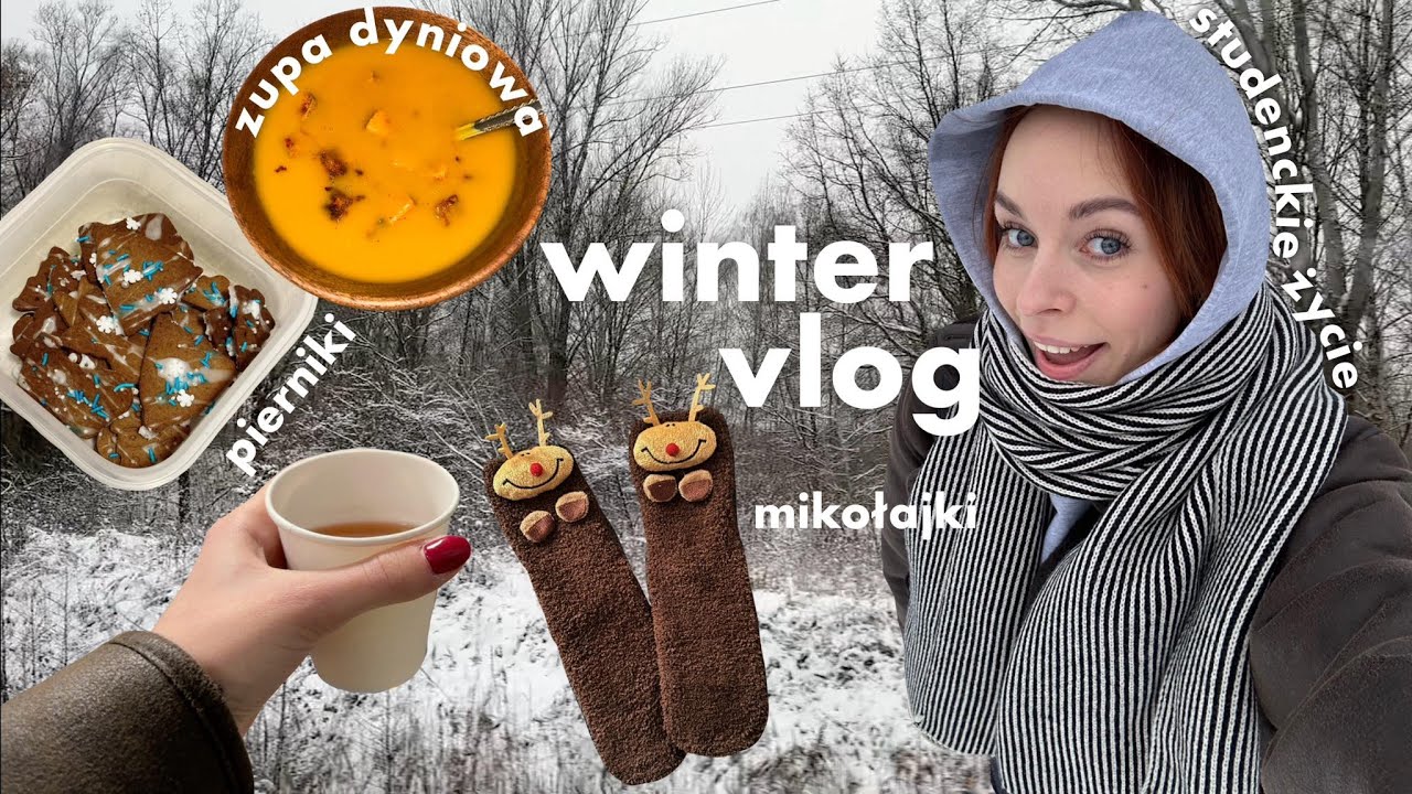 student life vlog // what I eat in a day & mikołajki, prezenty i pierniki
