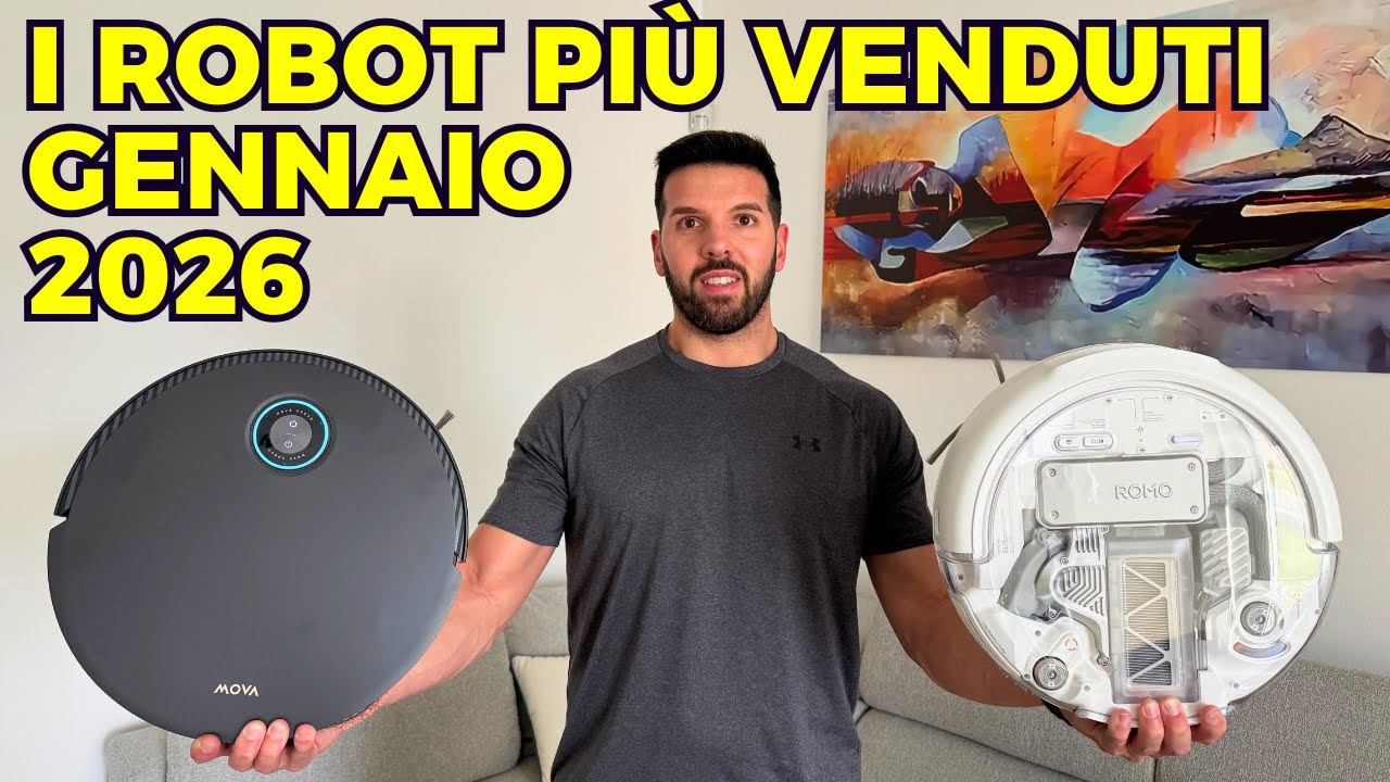 COMMENTO i ROBOT ASPIRAPOLVERE più venduti di GENNAIO 2026