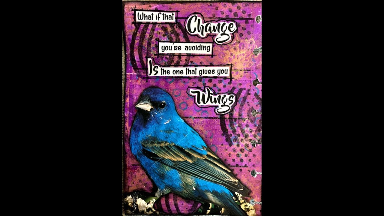 Quick Fire Quote Art  Journal # 1 