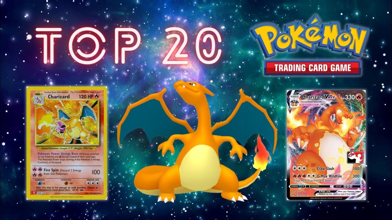 Top 20 RAREST Charizard Pokemon Cards 🔥