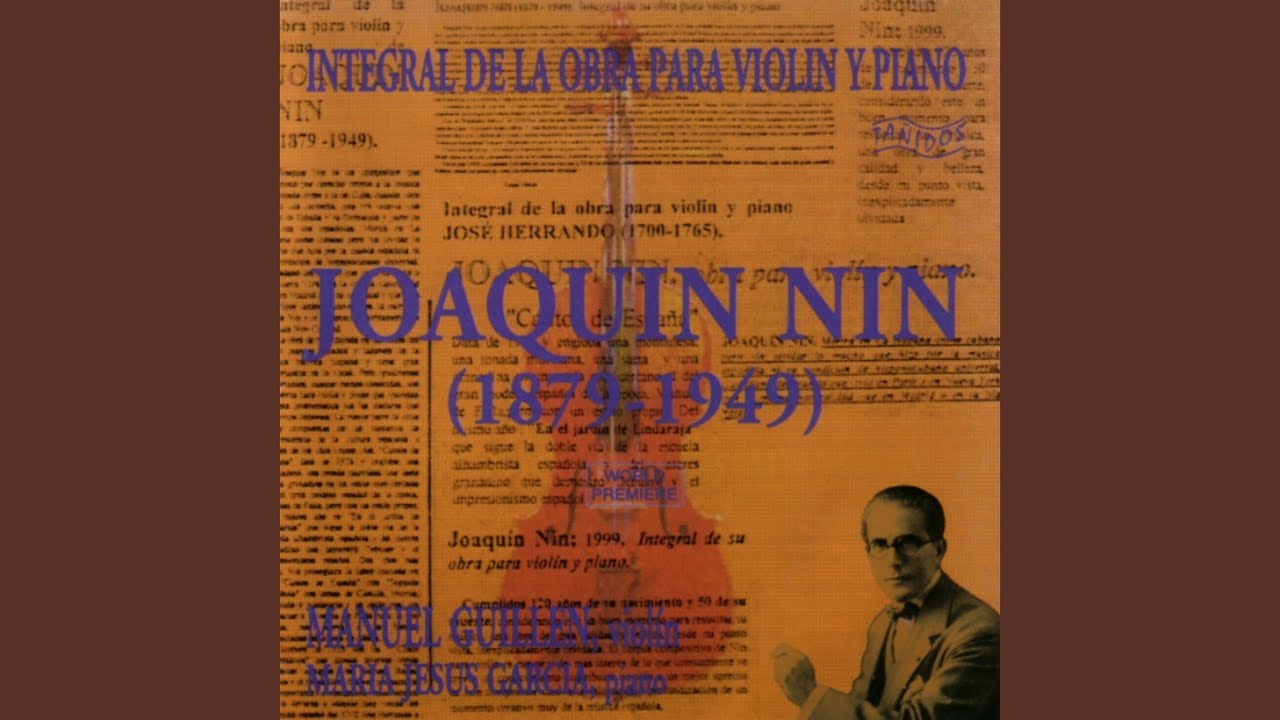 Piezas para Violín y Piano: Aria Mística