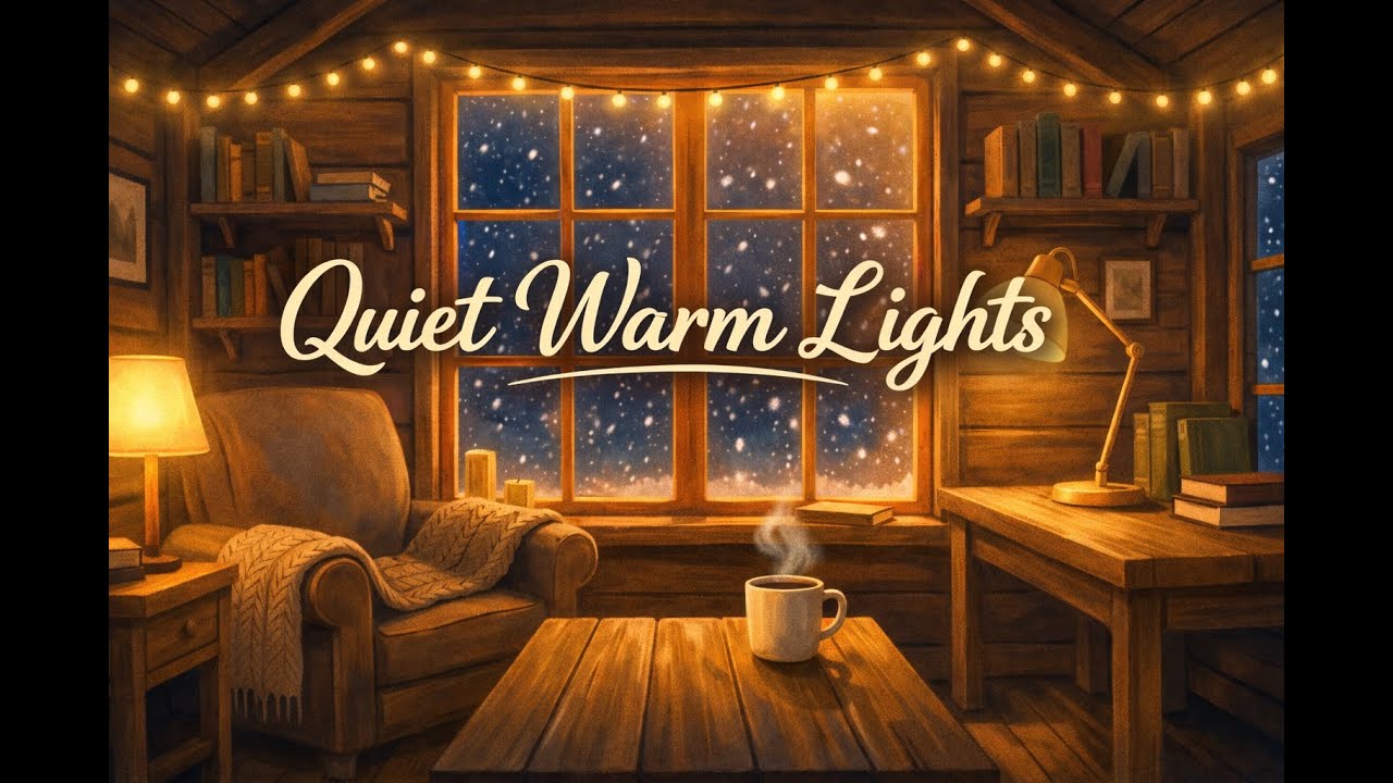 Quiet Warm Lights Lofi ❄️ Cozy Winter Beats to Relax, Study & Unwind