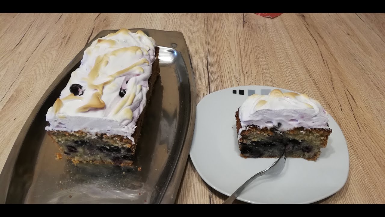 Heidelbeerkuchen mit Baiserhaube