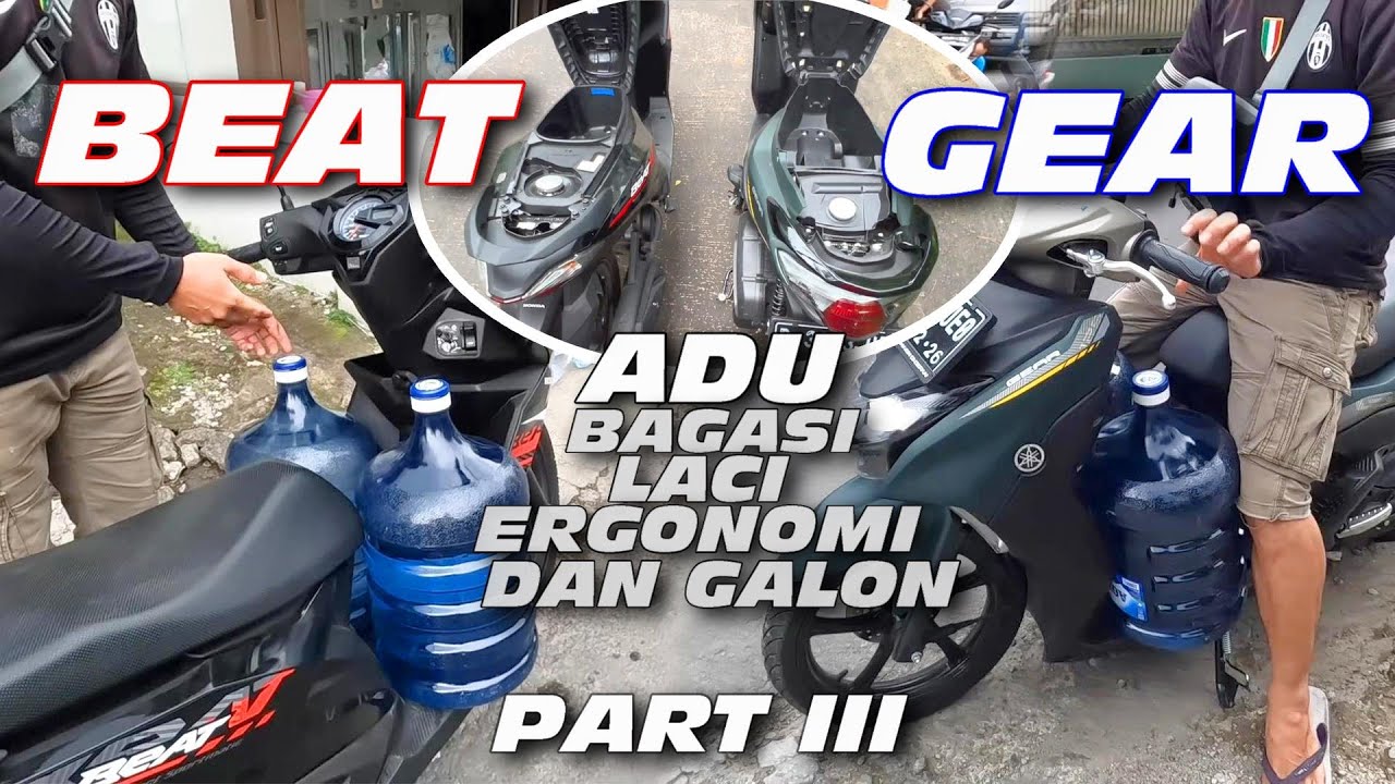 YAMAHA GEAR VS HONDA BEAT | PART3 : KOMPARASI BAGASI, LACI, ERGONOMI DAN KATA KANG GALON