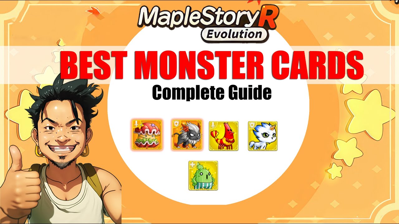 Maplestory R Evolution - Best Monster Cards Complete Guide