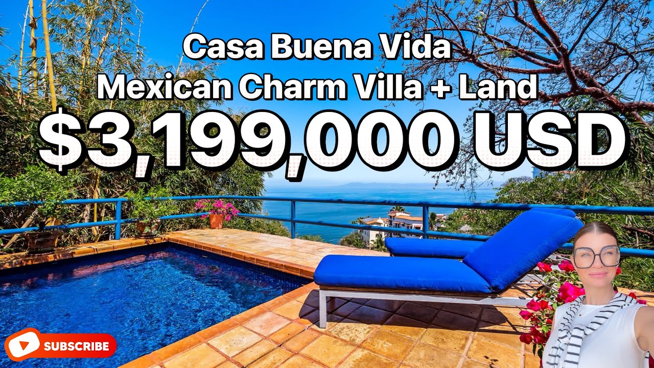 Hillside Villa in Conchas Chinas with Ocean Views & Expansion Potential + Massive Lot $3,199,000usd